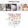 thumbnail image 5 of Easter Eggs Cloth Napkins, Butterfly Flowers Spring Watercolor Branch Floral Washable and Reusable Dinner Napkins Set of 2, Table Napkin for Kitchen Party Birthday Wedding Hotel Housewarming 20"x20", 5 of 9