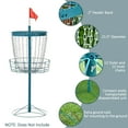 thumbnail image 6 of Soozier Portable Disc Golf Basket Target with 24-Chain, Transit Bag, Blue, 6 of 9