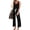 black, variant on PRETTYGARDEN One Piece Jumpsuits for Women Summer Casual Drawstring Sleeveless Tank Romper Beach Vacation Outfits