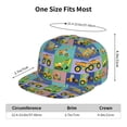 thumbnail image 6 of Easygdp Construction Machinery Baseball Cap with Adjustable Flat Suitable for Head Circumference 22.4-23.6 in, 6 of 9
