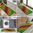 thumbnail image 6 of Rainbow Color Checkered Pattern Kitchen Rug Mat,Kitchen Runner Rugs Non Skid Washable,Decorative Kitchen Floor Mats for Kitchen,Sink,Laundry,17"x47.2", 6 of 7