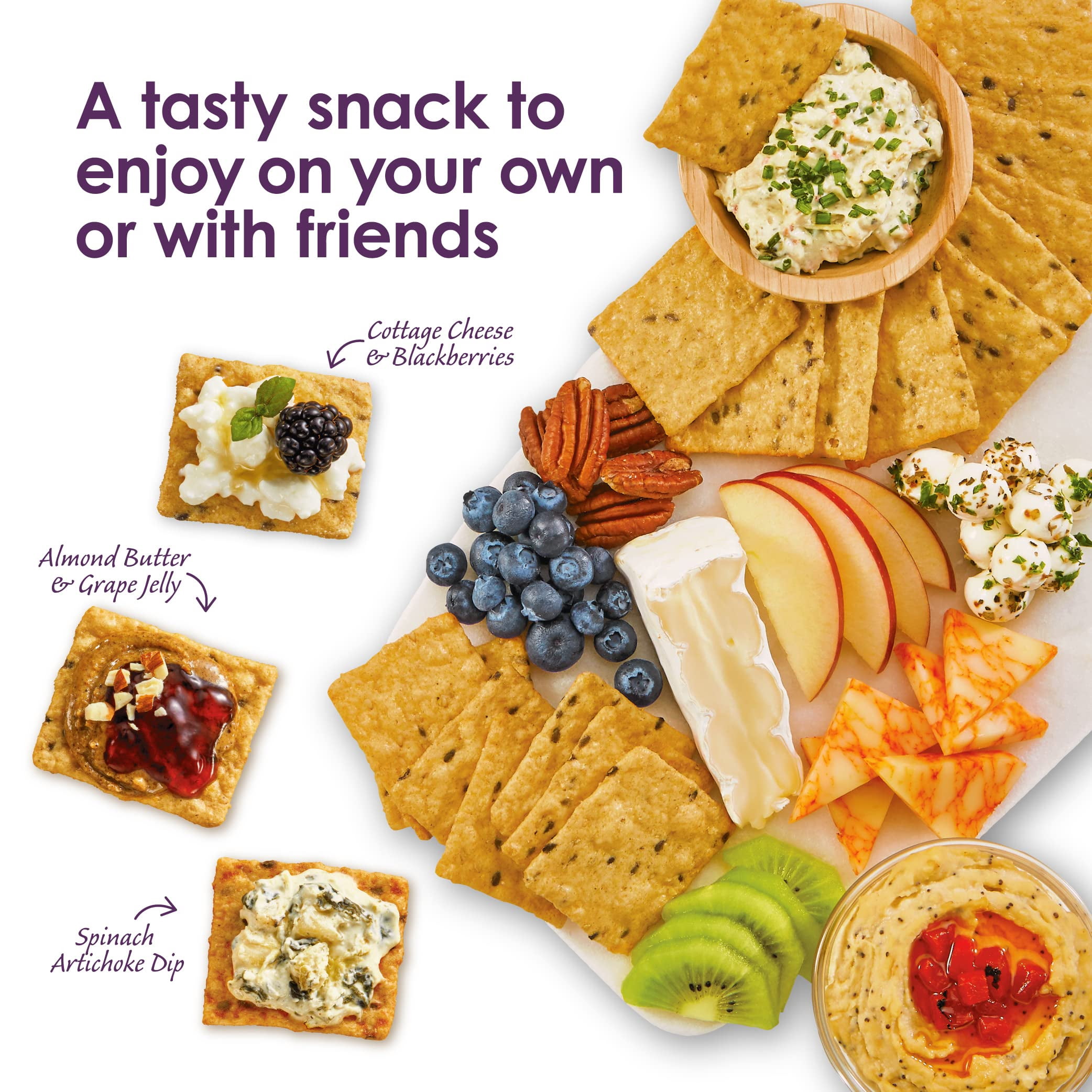 Crunchmaster Multi-Grain Crackers, Aged White Cheddar, 4 Ounce (Pack of 12)