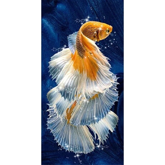 1pc Abstract Koi Canvas Painting Wall Art Fish Posters And Prints Carp Pictures For Living Room Decor Cuadros50 x 100 cm (without frame),10