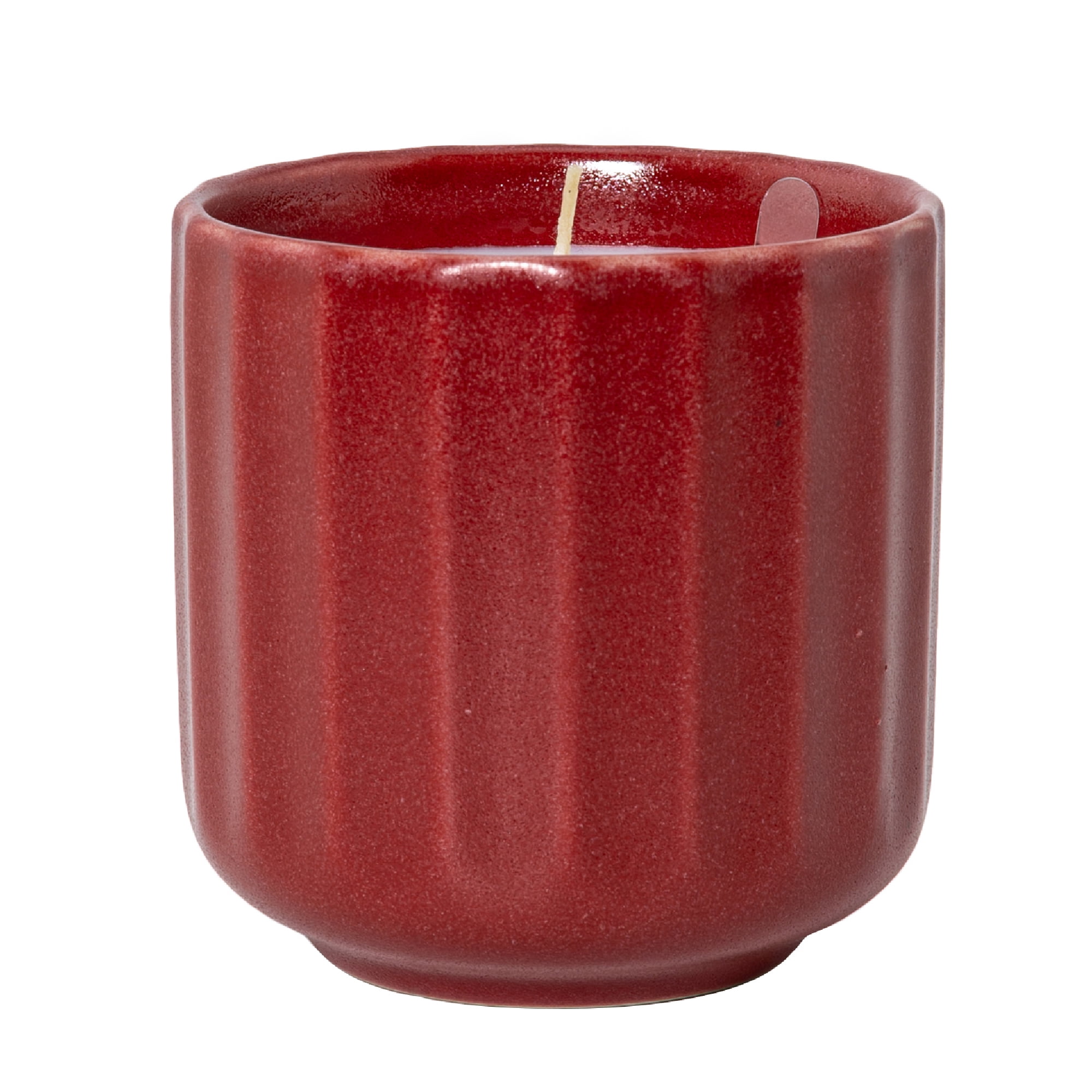 Better Homes and Gardens 1-Wick Fluted Jar Candle, Juicy Mandarin, 8 oz