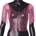 thumbnail image 5 of Mesh Sequin Tops for Women Sparkly Long Sleeve Sheer Crop Top See Through Shirt Glitter Going Out Tops Mesh Layer Slim Fit Shirts Club Party Outfits Stylish Trendy Wear for Cocktail, 5 of 9