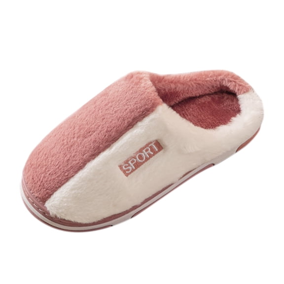 Aayomet Womens Slippers Cotton Fashion Ladies Casual Shoes Warm Household Women's slipper (Red, 9)