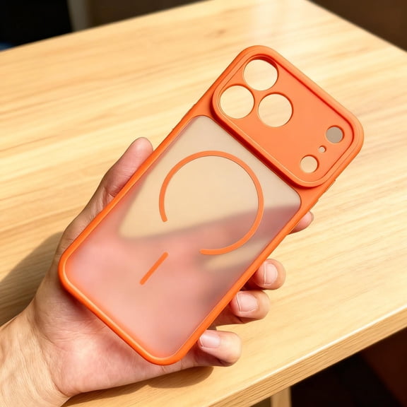 Magnetic for iPhone 11 Case, Wireless Charging, Military Grade Drop Protection, All-inclusive Lens Protection, Slim Shockproof Anti-Scratch Protection Cover for iPhone 11, Orange