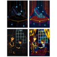 thumbnail image 4 of Bewildely Scratch Kit Story Theme Rainbow Scratch Sheet para niños DIY Juguetes Educativos Negro Negro, 4 of 6