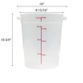 thumbnail image 2 of Excellante 8 quart round food storage container, pp, translucent, NSF certified, comes in each, 2 of 2