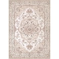 thumbnail image 4 of MJIAexp 8'x10' Vintage Boho Area Rug Washable Area Rug for Living Room Non-Slip Distressed Accent Rug Faux Wool Bedroom Rug Floor Carpet for Dining Room Bedroom Kitchen Entryway Office Pink, 4 of 8