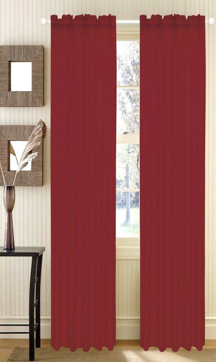 burgundy voile panels
