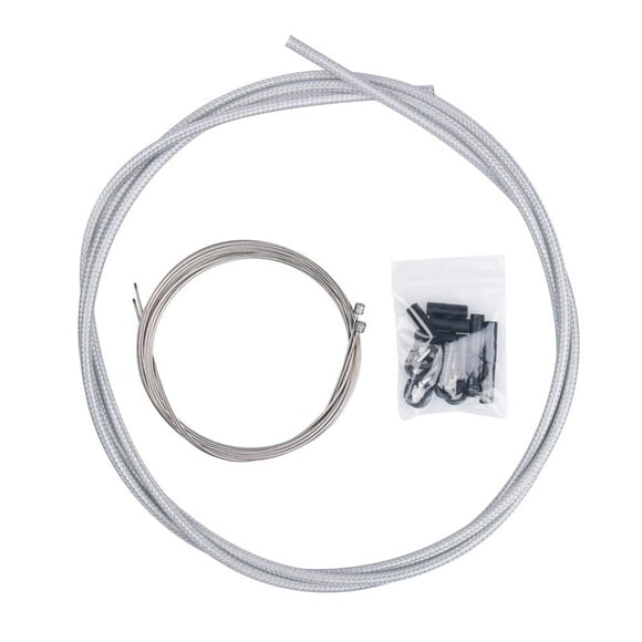 EASTERN POWER Shift/Shifter Cable & Housing Set, Derailleur Cables Braided PTFE Cable Housing Set for Mountain Bike and Road Bicycle, Universal?Silver