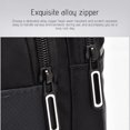 thumbnail image 6 of uublik Mens Canvas Sling Bag Small Crossbody Backpack Hiking Daypack Rucksack For Men Women Outdoor Cycling Travel, Black, 6 of 7