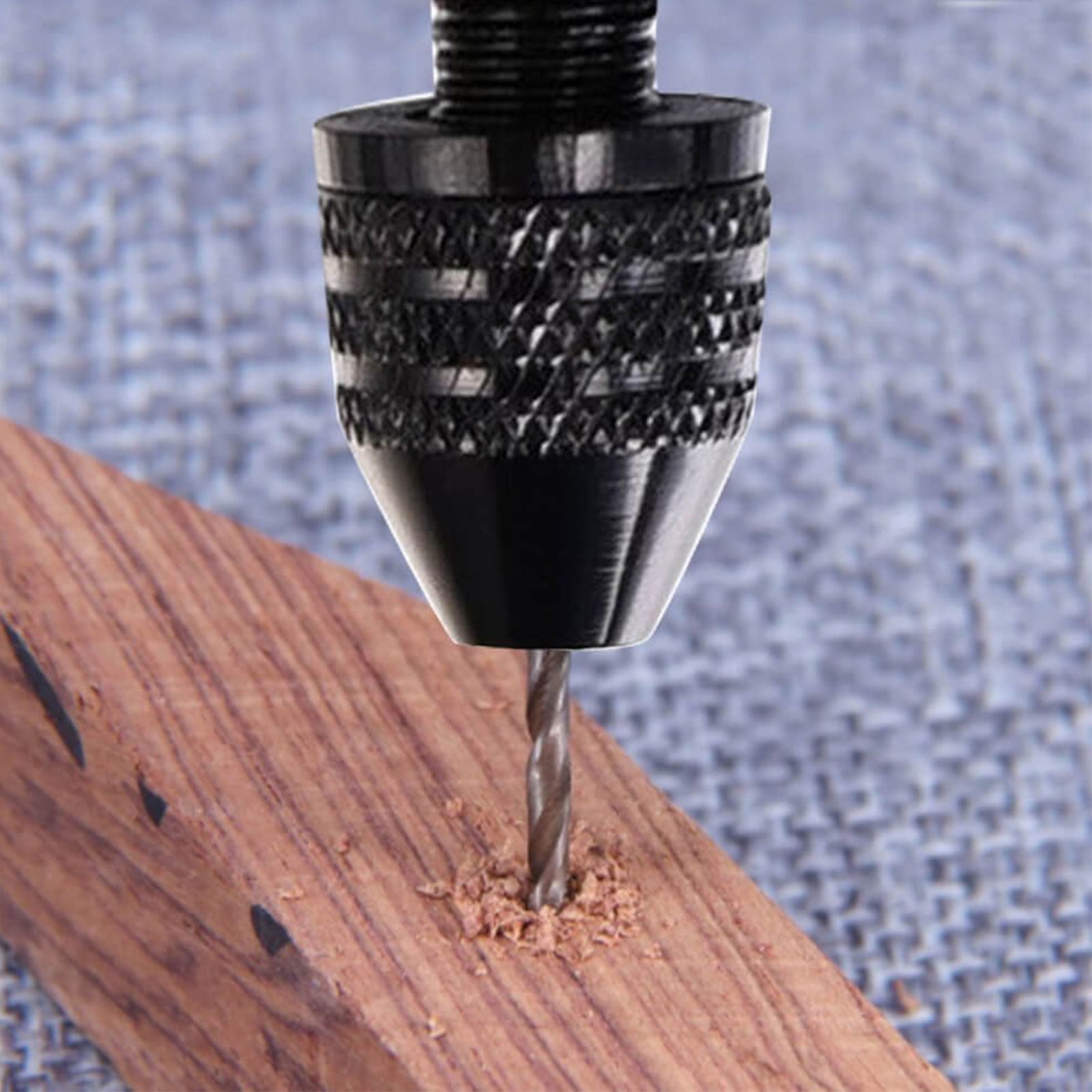 Key Chain Making 0.8-1.2mm HSJL Resin Drill Set- Pin Vise Electric Mini Drill with 13 PCS Twist Drills Bits DIY Jewelry and 6 Colors Screw Eye Pins- for Resin Plastic,Wood Polymer Black
