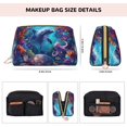 thumbnail image 5 of Cauagu Underwater Turtle Dolphin Octopus Print Large Cosmetic Bag,Portable Cosmetics Pouch Travel Makeup Bag Large Capacity Travel Makeup Case Organizer Makeup Brush Organizer, 5 of 8