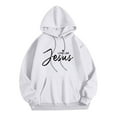 thumbnail image 6 of Valora Men Sweatshirt Men's Hoodies Sweatshirts Product Title Unisex Autumn Winter Solid Color Coconut Print Hooded Sweater with Long Sleeves and Front Pocket Comfortable Everyday Wear White L, 6 of 6