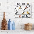 thumbnail image 3 of Ryvnso Animal Birds Wall Clock Square Silent Non-Ticking Battery Operated 7.78", 3 of 7