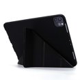 thumbnail image 4 of For iPad Pro 13 (2024) Case Origami Stand PU Leather+Silicone Tablet Cover - Black, 4 of 5