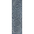 thumbnail image 3 of 3x8 Water Resistant, Indoor Outdoor Runner Rugs for Patios, Hallway, Entryway, Deck, Porch, Balcony or Kitchen | Outside Area Rug for Patio | Navy, Geometric | Size: 2'3'' x 7'3'', 3 of 8