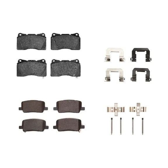 Tesla Model X Complete Brake Pad Bundle Kit, Front  Rear W/Mando Rear Calipers, 2016-2021