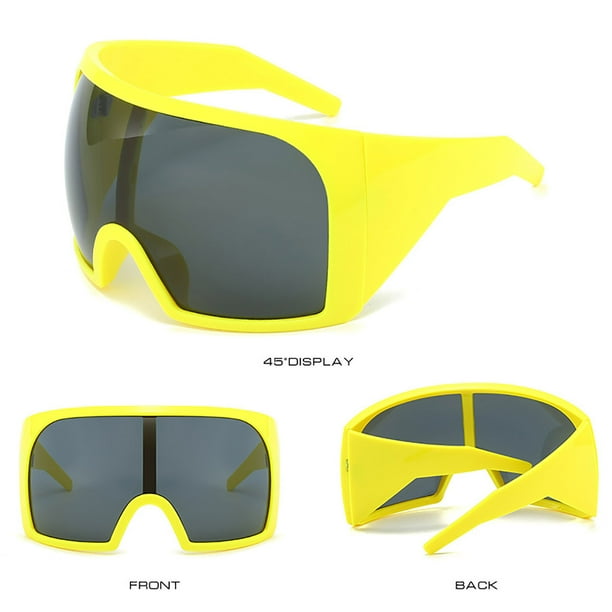 New Large Frame Surround Style Sunglasses For Women And Men Futuristic Technology Integrated Eye Protection Sunglasses