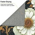 thumbnail image 6 of ZICANCN Dish Drying Mat for Kitchen Countertop, Fantasy Flower Drainer Mats with Non-slip Rubber Backed, Super Absorbent Easy Clean Rack Pad,\r\n16x18 Inches, 6 of 9