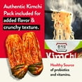 thumbnail image 2 of [Pack of 6] Jongga Korean Kimchi Ramen(noodle soup) Bowl with Real Kimchi, 4.93oz (140g), 2 of 8