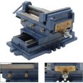 thumbnail image 6 of waltyotur 5-Inch Drill Press X-Y Compound Vise Blue Heavy Duty Benchtop Compound Cross Slide Vise Fit for Clamping Workpiece Processing, 6 of 7