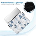 thumbnail image 2 of FORMRS 15-15.6 inch Laptop Sleeve Case Soft Carrying Quilted Computer Bag Cover, White Snowman, 2 of 7