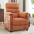 thumbnail image 3 of Power Recliner Chair, Holaki Electric Power Recliner with Side Pocket and Remote, Modern Chenille Fabric Recliner Chairs for Adults, Small Recliner for Small Space Nursery Living Room, Orange, 3 of 9