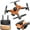 Orange, variant on Black Black Large Foldable Drone With Esc Camera Brushless Motor Obstacle Avoidance 50X Zoom 4K Hd Dual Camera 20Min Flight App Control For Beginners