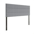 thumbnail image 2 of Home Design Etta Queen Upholstered Headboard with Channel Tufting and Foam Padding, Gray, Easy assembly, 2 of 6