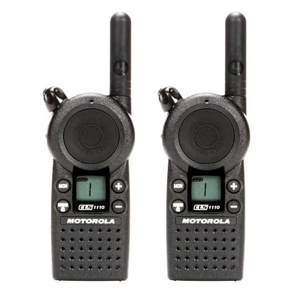 2 Pack of Motorola CLS1110 Two Way Radio Walkie Talkies (UHF)