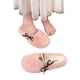 thumbnail image 5 of Xucatan Women's Plush Fuzzy Slippers with Bow, Non-Slip Indoor Outdoor House Shoes, Warm Cozy Winter Slippers for Women with Closed Back Gift, 5 of 6