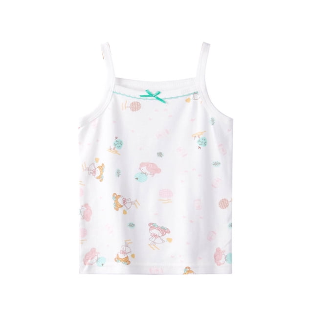 Gibobby Blusa Termica Camiseta sin mangas de baile para niños pequeños y niñas (Blanco, 18-24 Meses)