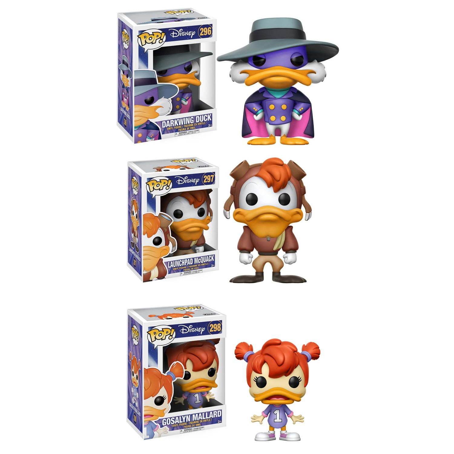 Funko Disney POP! Darkwing Duck Collectors Set; Darkwing Duck