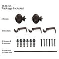thumbnail image 6 of UTOPIA ALLEY Wall Mounted 3/4 Inch Curtain Rod - Curtain Rods For Windows 48 to 86 Inch, Adjustable Drapery Rods, Oil Rubbed Bronze Bedroom Curtain Rods, Tapestry Poles (Oil Rubbed Bronze, 48"-86"), 6 of 9