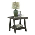 thumbnail image 4 of Xukmct Rectangle End Table with Bottom Shelf, Wood Side Table for Living Room, Office, Dark Brown, 4 of 6