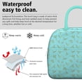 thumbnail image 3 of Womens LightBlue Cartoon Dinosaurs VariedShapes Pattern Lunch Box for Work,Insulated Lunch Bag for Women,Loncheras Para Mujer,Leakproof Adult Lunch Bag for Work,Beach,Travel,Picnic,Camping, 3 of 7