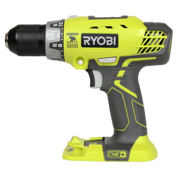 Ryobi Tools P214 18V ONE+ LithiumIon 1/2" Hammer Drill Driver, Bare