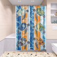 thumbnail image 5 of BZSMCE 4PCS Turtle Escape Shower Curtain Set Bathroom Decorative Set, 5 of 8