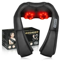 Ikristin Shiatsu Neck Shoulder and Back Massager with Heat, Cordless Shiatsu Shoulder,  Electric Deep Tissue 4D Kneading Massage, Best Gifts for Mother's Day and Father's Day