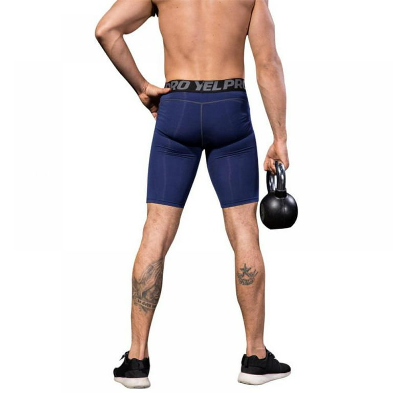 Men's Compression Shorts, Quick Dry Performance Athletic Shorts for  Basketball Gym Fitness 