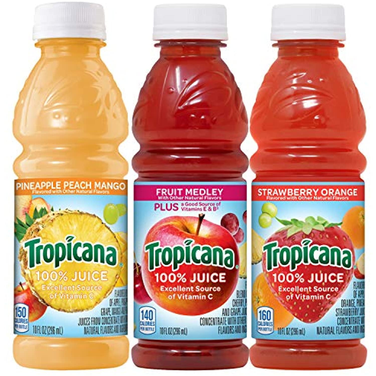 Buy Tropicana 100 Juice 3Flavor Fruit Blend Variety Pack, 10 Fl Oz