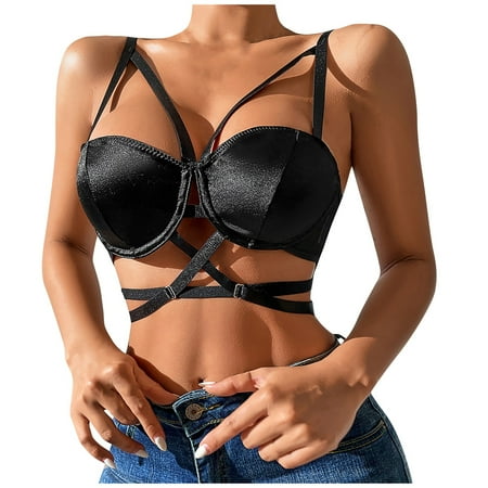 

Gaiseeis Womens Fashion Corset Top Sleeveless Bustier Lace Tops Sexy Mesh Lingerie Bodysuit Black S