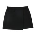 thumbnail image 1 of Theory Womens Snap Mini Skirt, Black, 8, 1 of 2