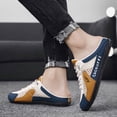 thumbnail image 7 of Daolelai Thin Men's Shoes Summer Mesh Breathable Hole Sandals Men's Lazy One-Step Slip-On No Heel Closed Toe Casual Shoes, 7 of 7