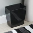 thumbnail image 2 of Interdesign 64772 Idesign 64772 Mono Black Plastic Rectangular Wastebasket, 2 of 2