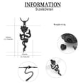 thumbnail image 2 of Rose Flower Urn Pendant Urn Necklace Cremation Jewelry for Ashes Snake Ashes Pendant Necklace with Rose Mini Keepsake Urn Necklace, 2 of 7