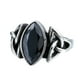thumbnail image 1 of Anillo de cristal Sonducket para Hombre Retro Negro Talla 8, 1 of 5